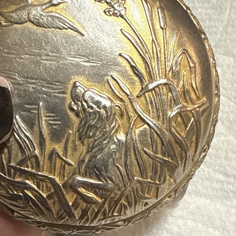 Vintage - Swiss Made - JC Penny Mechanical Wind Up Pocket Watch - Duck Hunt Dog - Picture 13 of 16